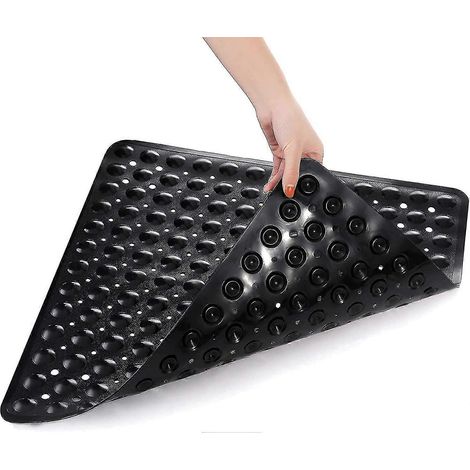 Tapis de douche carré antidérapant - 53 x 53 cm avec ventouse (1/2)