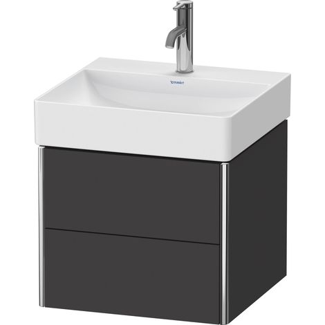 Duravit XSquare Meuble sous-lavabo suspendu, 2 tiroirs,