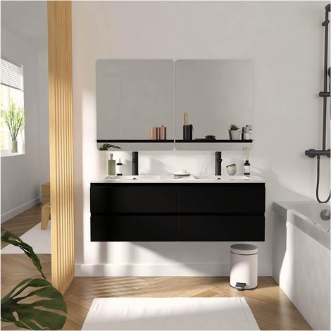 Doppelwaschtisch + Waschbecken + Spiegel SORRENTO