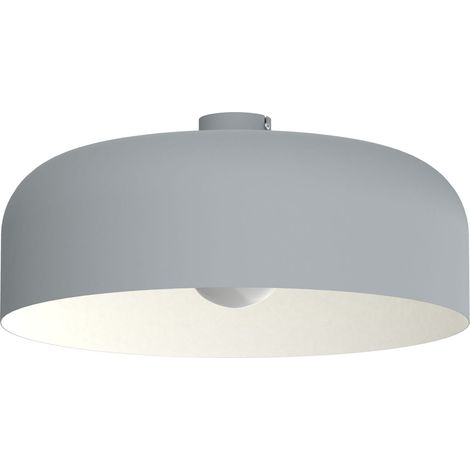 LUMICOM TUZZI Plafoniera, 1xE27, max 42W, metallo, grigio/bianco, D.50cm