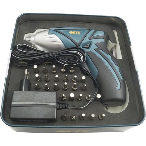 TrAdE Shop Traesio - Kit Avvitatore Cacciavite Ricaricabile Snodabile Inserti 30pz Sd-48al - (1/3)
