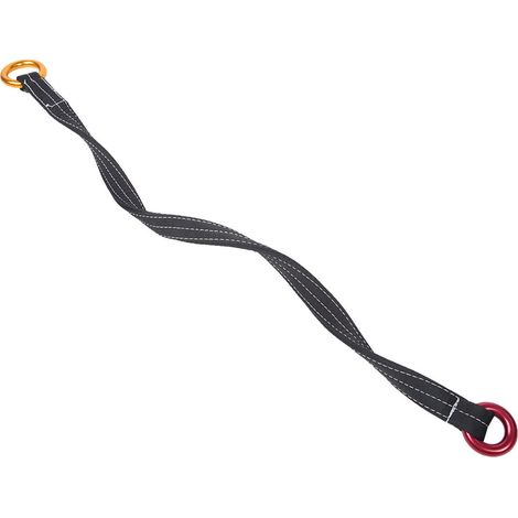 Élingue de levage arboricole 120 cm avec deux mousquetons pour travaux en hauteur