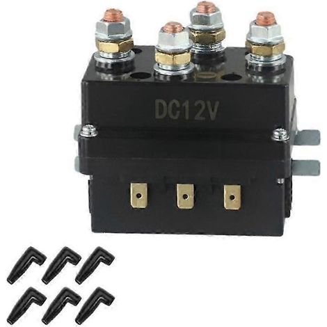 Relais de treuil 12 V 500 A pour camionnette, VTT, UTV, bateau et 4x4 de 8 000 à 15 000 lb (1/4)