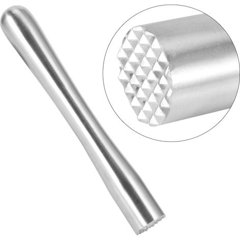 Pilon à glace en acier inoxydable pour la maison, outil de mixage pour cocktails et bar, 22,5 cm (1/5)