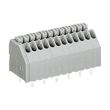 Bornier à ressort WAGO 250-410 0.50 mm² Nombre de pôles 10 gris 1 pc(s) (1/2)