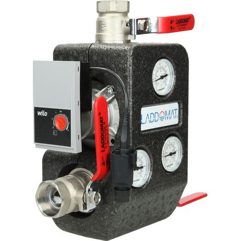 Le Sanitaire – Echangeur thermique Laddomat 21-100 1 1/4’’ FF – Unité de charge pour chaudière bois 120 kW – Régulation optimale du débit de retour
