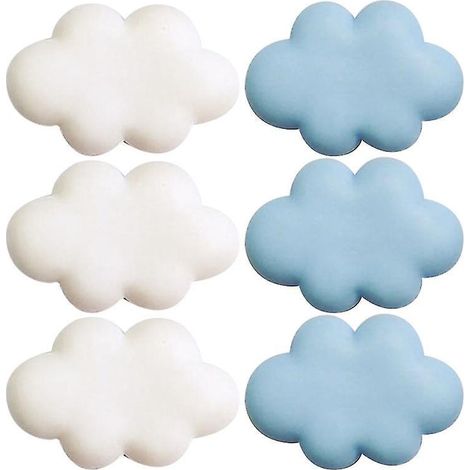 Lot de 6 autocollants pour réfrigérateur en forme de nuage (1/3)