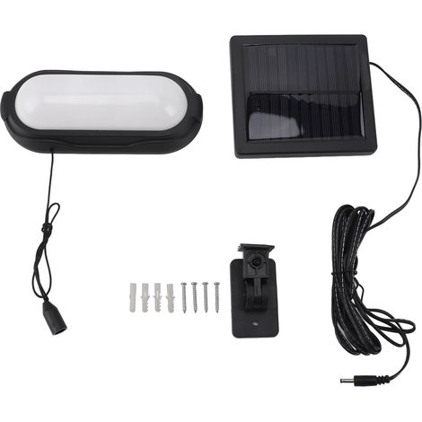 Ortviai Suspension Solaire LED Étanche pour Abri, Garage, Patio ou Poulailler – 6,3 x 2,8 cm, avec Cordon d’Activation
