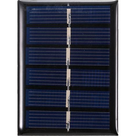 Panneau Solaire Mini 0.3W 3V Silicium Polycristallin Cellule Solaire Petite DIY Etanche IP65 Camping Portable Pour Jouets Lumiere Lampe Ventilateur Jardin Pompe (1/2)