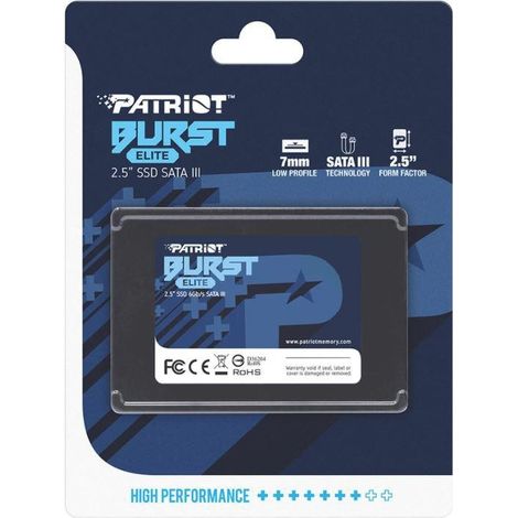 Patriot Burst Elite SSD 120 GB SATA3 2,5" (450/320 MB/s) 7 mm (1/2)