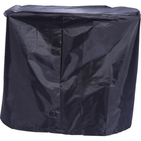 Round outdoor BBQ cover, waterproof, protects from gas, dust, and rain, 56x71 cm.