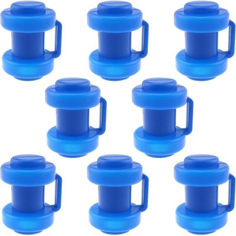 8PCS Cagoules de 25 mmtrampolines,Capuchage Final du Trampoline,Convient pour Tous Les poteaux de réseau de Trampoline partagés,Accessoires de réseau de sécurité du Trampoline (1/4)