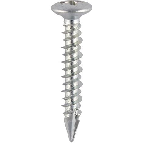 TIMCO Window Fabrication Screws Pan Countersunk PH High-Low Thread Slash Point Zinc - 4.3 x 25 (1/2)