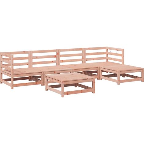 Maison Exclusive - 6-tlg. Garten-Sofagarnitur Massivholz Douglasi