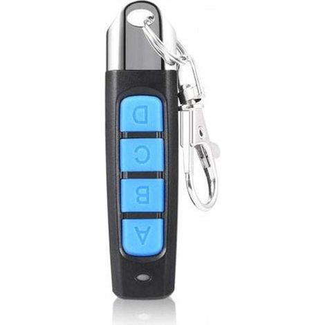 Télécommande universelle pour porte de garage - 433 MHz - Duplicateur de clonage d'alarme de voiture - Pour volets roulants - Bleu - Boutons ABCD (1/5)