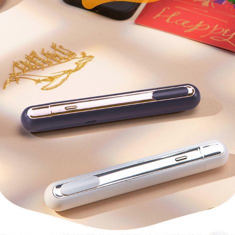 Stylo thermocollant 4 en 1, chauffe rapide en 3 secondes, idéal pour la création de cartes et loisirs créatifs, impression thermique, bleu foncé. (1/4)