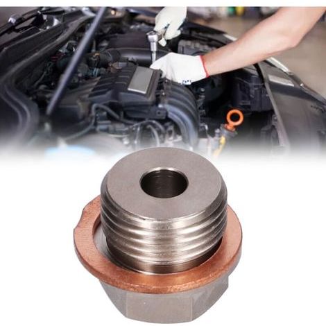 Adaptateur de capteur M18x1.5 à 1/8NPT – Filetage étanche pour capteurs de température – Fer nickelé – Joint inclus (1/5)
