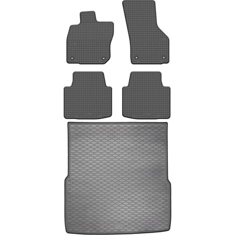 Skoda SuperB IV Kombi a partir de 2024 SET - Alfombrillas de goma para coche + alfombrilla para maletero