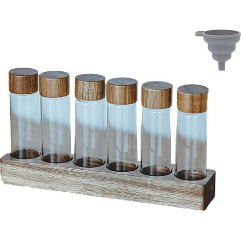 Présentoir pour boîtes de rangement de grains de café, tubes à thé en verre, accessoires et outils pour le café, petit format (1/5)