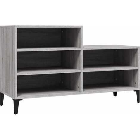 Scarpiera  Mobile per scarpe Grigio Sonoma 102x36x60 cm in Legno Multistrato (1/5)