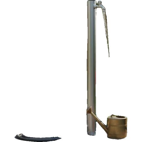 Pied de robinet de jardin, Acier inoxydable, 40 cm, Compatible avec les systèmes d'arrosage extérieurs, Ensemble d'accessoires complet, Idéal pour le lavage de voiture (1/5)
