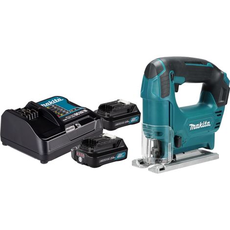 Seghetto alternativo a batteria Makita JV 101 DSA 12 V max. 65 mm + 2x batteria ricaricabile 2,0 Ah + caricabatteria