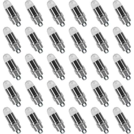 30 luces LED para globos, luz blanca fría, para farolillos de papel, bodas y decoraciones de fiestas [Clase energética A+] (1/4)
