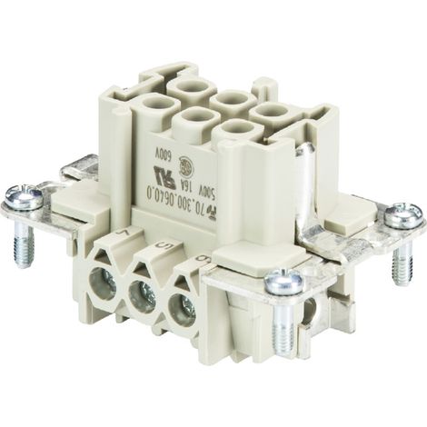 Wieland Electric 70.300.0602.0 Insert femelle Nombre total de pôles 6 10 pc(s)