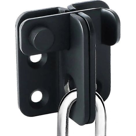 Filiyano-Cadenas antivol pour porte coulissante, en acier inoxydable noir mat. (1/2)
