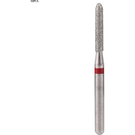 10 fraises diamantées dentaires CR-22F en acier inoxydable, manche rond de 1,6 mm (1/5)