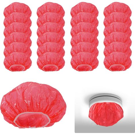 50 Pièces Couvercle Détecteur de Fumée, Plastique Extensible Élastique Épaissi pour Alarme pare Poussière pour Détecteur Capuchon d'Alarme Incendie pour la Maison la Cuisine la Cuisson (Rouge) (1/5)