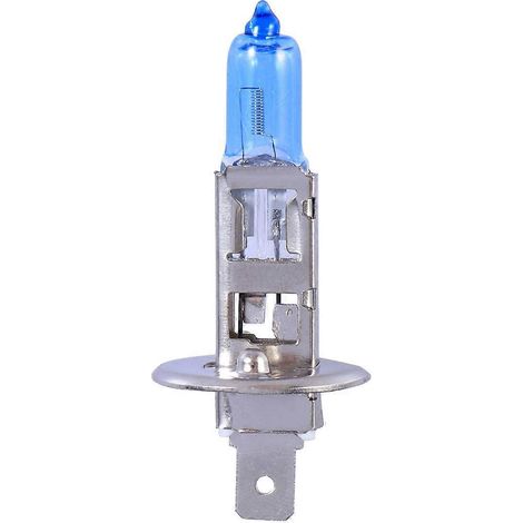 Ampoules de phares halogènes au xénon H1 55W 12V 6000K pour voiture, lumière blanche-Blue