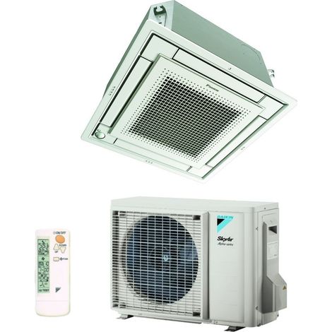Daikin Fully Flat 18000 BTU FFA50A + RZAG50A R-32 Wi-Fi Optional Cassette Air Conditioner mit Draht und Grill Control Included R-32,Infrared Control BRC4C65,Italy 2+2