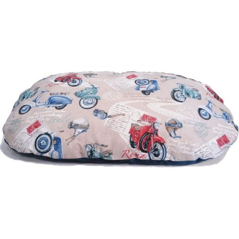 MATERASSO OVALE ALVERO CON STAMPA VESPA 55 CM  OFFERTA ESCLUSIVA
