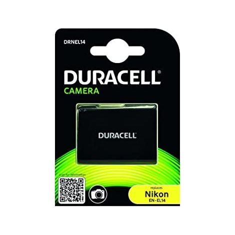 Duracell DRNEL14 - Batteria della fotocamera digitale 7,4 V, 950 mAh (sostituisce la batteria originale di Nikon EN-EL14) (1/4)