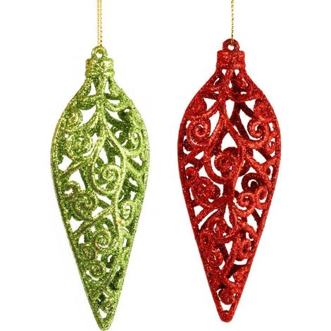Set di 2 stalattiti glitterate (1/5)