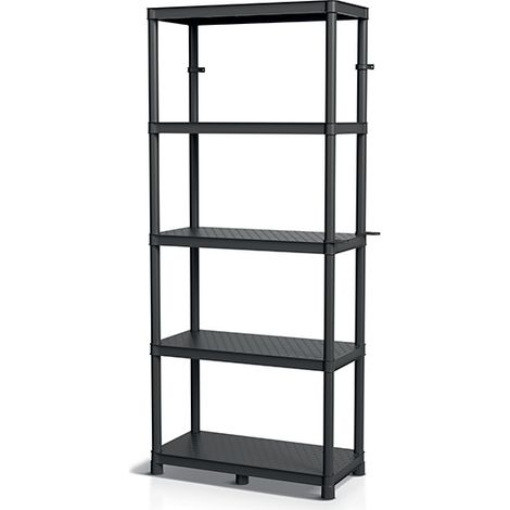 Kistenberg Stackaro Solid - Estantería de plástico para taller (74 x 36 x 172,5 cm)