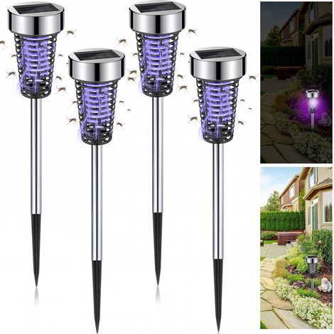 Lampes Solaires Anti Moustiques – Piège à Insectes Extérieur Étanche Répulsif LED pour Jardin Terrasse– Éclairage Solaire Nuits Extérieures (1/5)