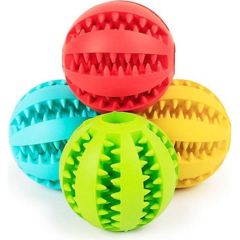 Jouet pour chien sec, jouet à mâcher interactif robuste et durable, distributeur de nourriture sèche et de friandises (grand format). (1/5)