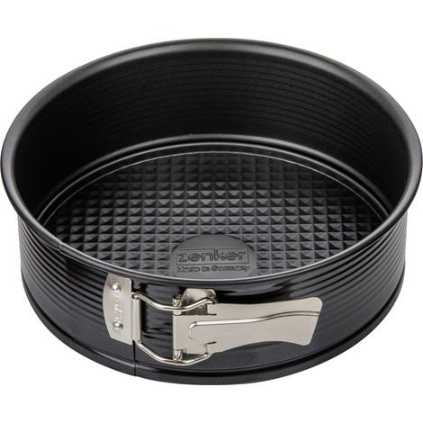 Zenker Stampo Tortiera Apribile con Cerniera 1 fondo Ø20x6,5cm, in Acciaio Carbon Steel rivestito in antiaderente Teflon Classic Temp Max 230°C Linea Black Metallic (1/5)