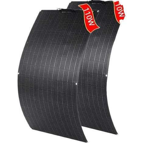 Pannello solare, alta efficienza, design flessibile, 1 pezzo 110W (1/2)