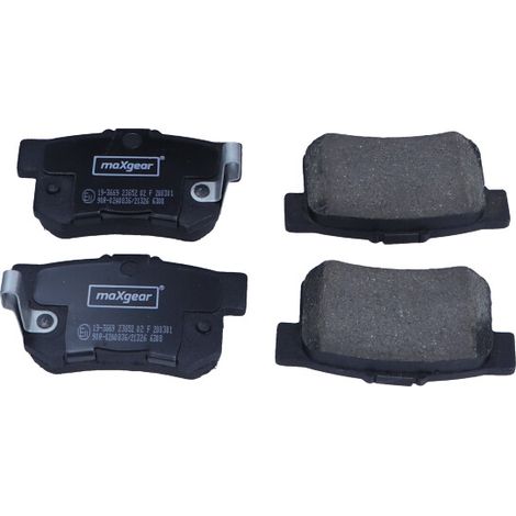 PLAQUETTES DE FREIN MAXGEAR HONDA ARRIÈRE CIVIC 01- (1/2)