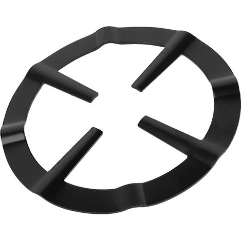 Support rond en acier inoxydable noir pour cafetière Moka, support pour brûleur de cuisinière, outils de cuisine (1/5)