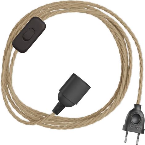 Câbles créatifs - SnakeBis Twisted - Câblage avec douille et câble tressé en tissu