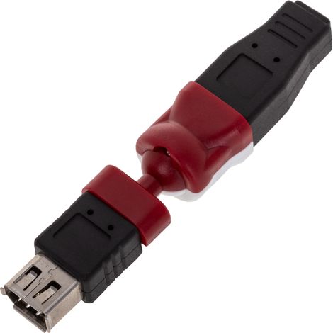 BeMatik - Rotor adaptateur FireWire 400 IEEE 1394 (6 broches-M/H-4 broches) (1/4)