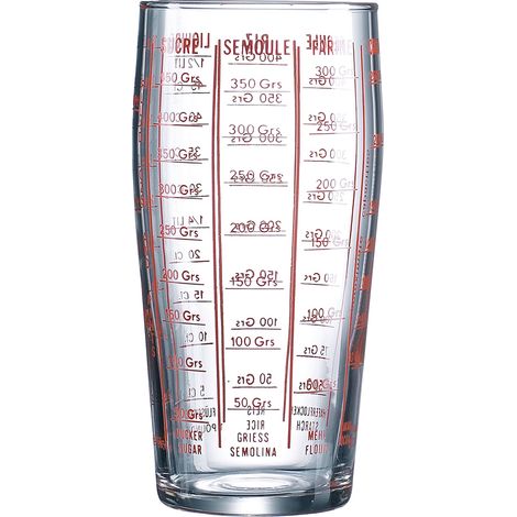 Verre à mesurer 58 cl en verre trempé – Graduations précises pour liquides et ingrédients secs – Prise en main ergonomique – Fabrication française – Luminarc (1/2)