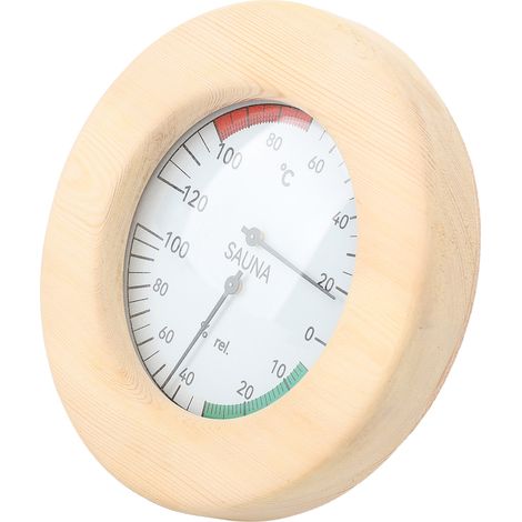2-in-1 Sauna-Hygrothermograph, Umgebungsthermometer und Hygrometer mit Echtzeitüberwachung, zur Wandmontage. (1/5)