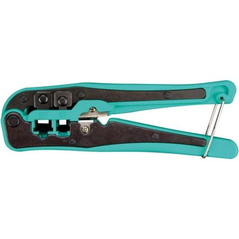 Pince A Sertir Et Couper - Connecteurs Modulaires RJ10 RJ11 RJ12 RJ45 - Fonction Dénudage Coupe Sertissage - 1 Pièce (1/3)