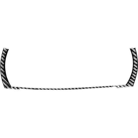 Pour - X3 E83 2006-2010 Cadre de tableau de bord en fibre de carbone souple, panneau, cache décoratif, autocollant d'accès-- (1/5)