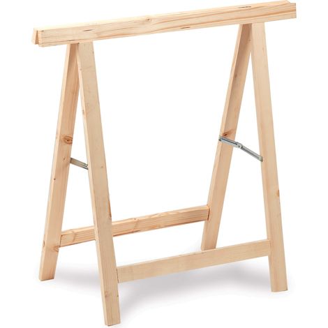 Cavalletto da Lavoro 37x78x76 cm Portata 400 Kg in Legno